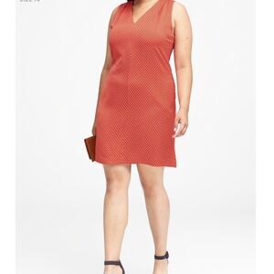 Banana Republic Pleated Shoulder Shift Dress